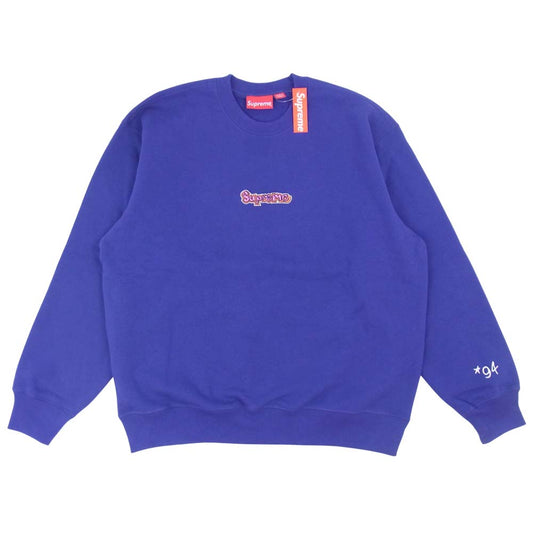Supreme シュプリーム 21SS Gonz Logo Crewneck ゴンズ ロゴ クルーネック パープル系 M【美品】【中古】
