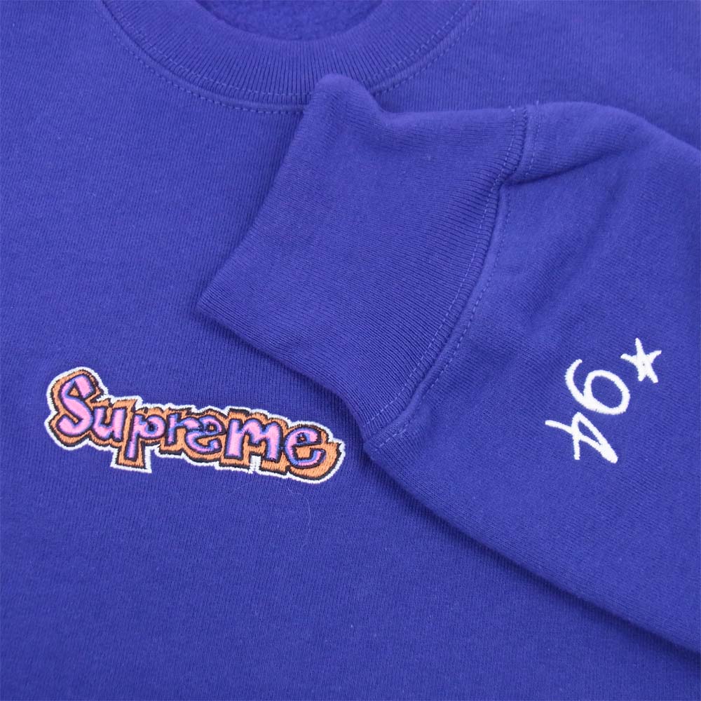 Supreme シュプリーム 21SS Gonz Logo Crewneck ゴンズ ロゴ クルーネック パープル系 M【美品】【中古】