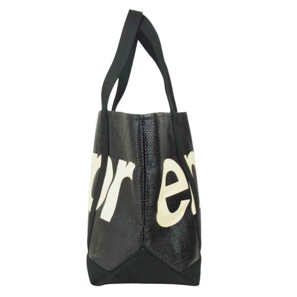 Supreme シュプリーム 21SS Raffia Tote ラフィアトート バッグ ブラック系【美品】【中古】