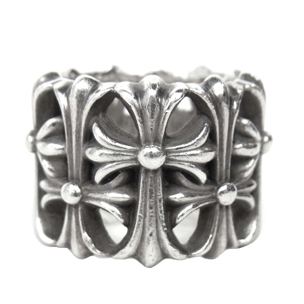 CHROME HEARTS クロムハーツ（原本無） CEMETERY RING セメタリー クロス リング シルバー系 16号【中古】