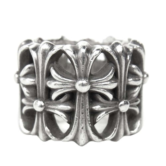 CHROME HEARTS クロムハーツ（原本無） CEMETERY RING セメタリー クロス リング シルバー系 16号【中古】
