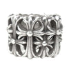 CHROME HEARTS クロムハーツ（原本無） CEMETERY RING セメタリー クロス リング シルバー系 16号【中古】