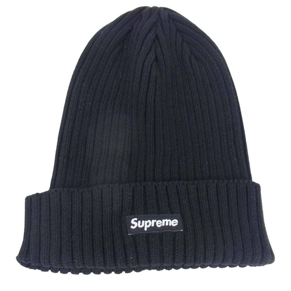 Supreme シュプリーム Overdyed Ribbed Beanie オーバーダイ リブ ビーニー ニット帽 ブラック系【中古】