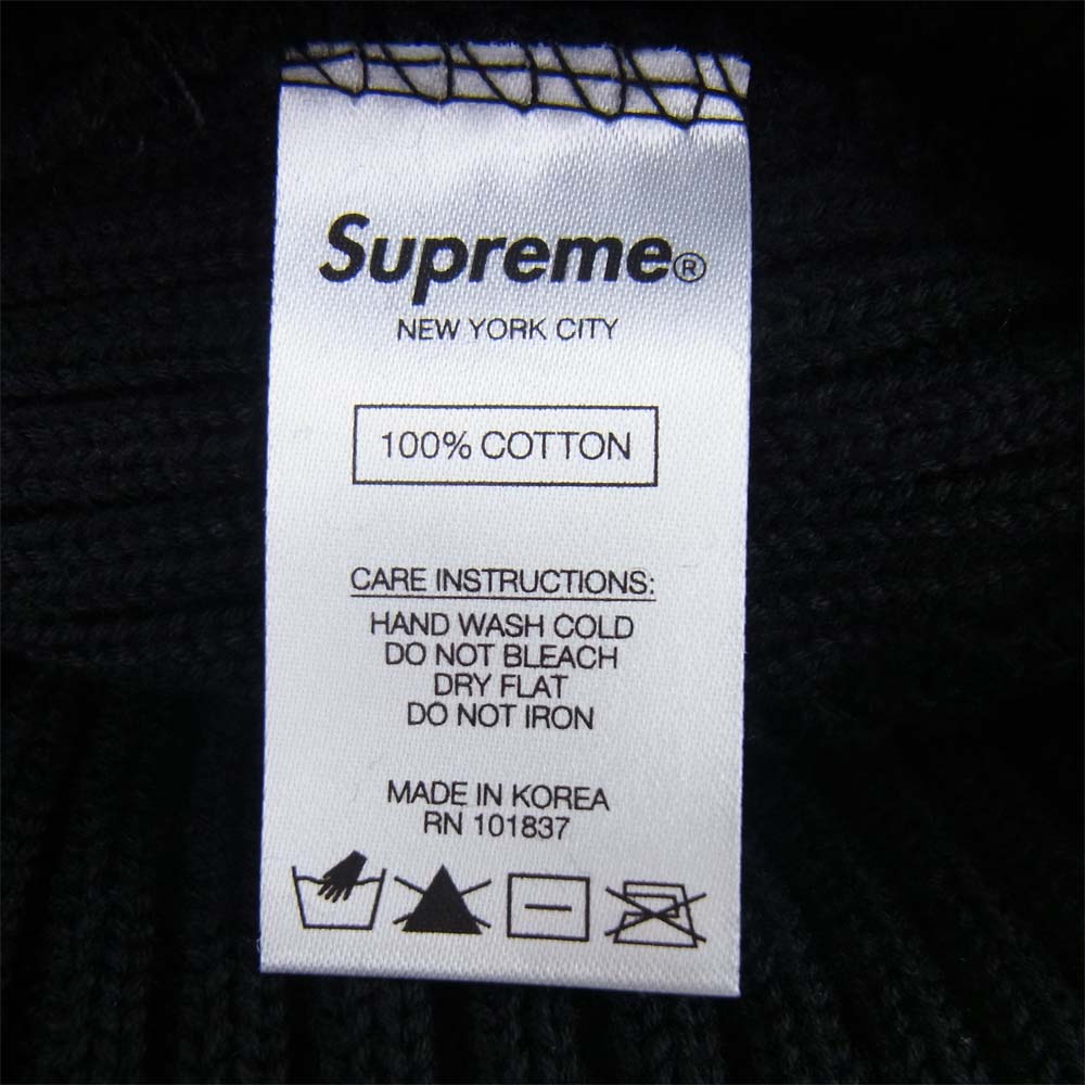 Supreme シュプリーム Overdyed Ribbed Beanie オーバーダイ リブ ビーニー ニット帽 ブラック系【中古】