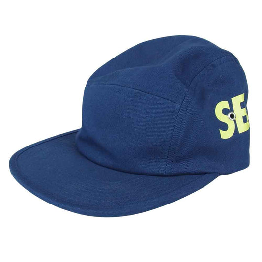 WIND AND SEA ウィンダンシー WDS-SEA-21S-02 Camp Cap サイド ロゴキャンプ キャップ ネイビー系 F【極上美品】【中古】