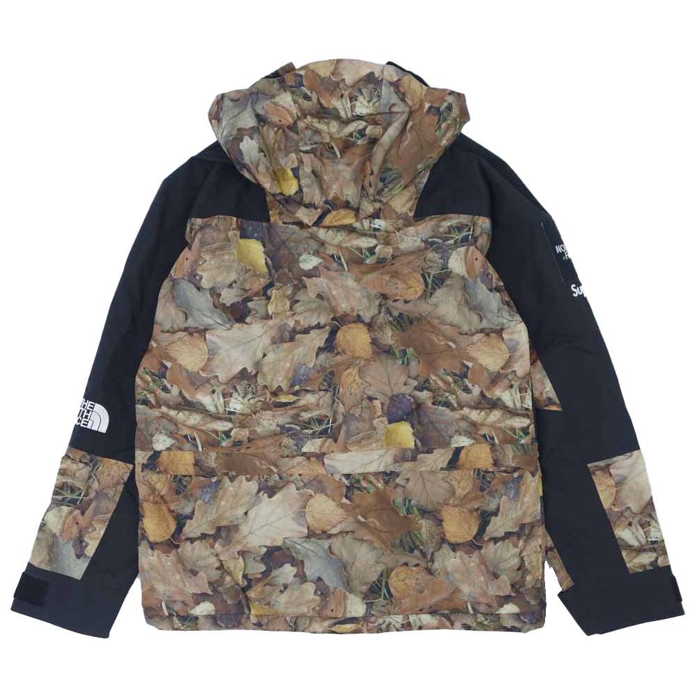Supreme シュプリーム 16AW NP51601I 国内正規品 North Face Mountain light jacket leaves ノースフェイス リーフ マウンテン ライト ジャケット ブラック系 リーフ柄 S【中古】