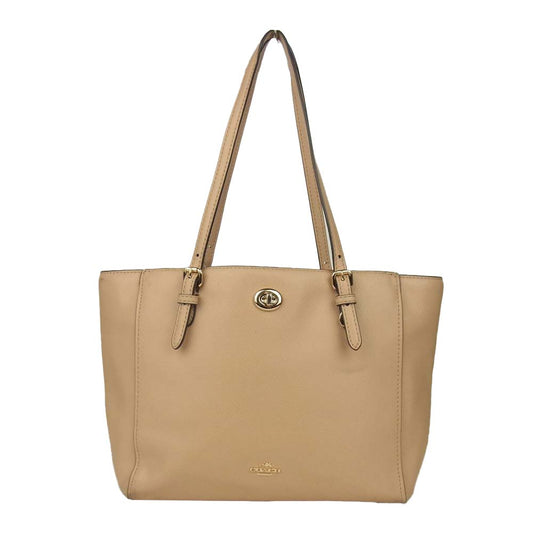 COACH コーチ レザー トートバッグ ベージュ系【中古】