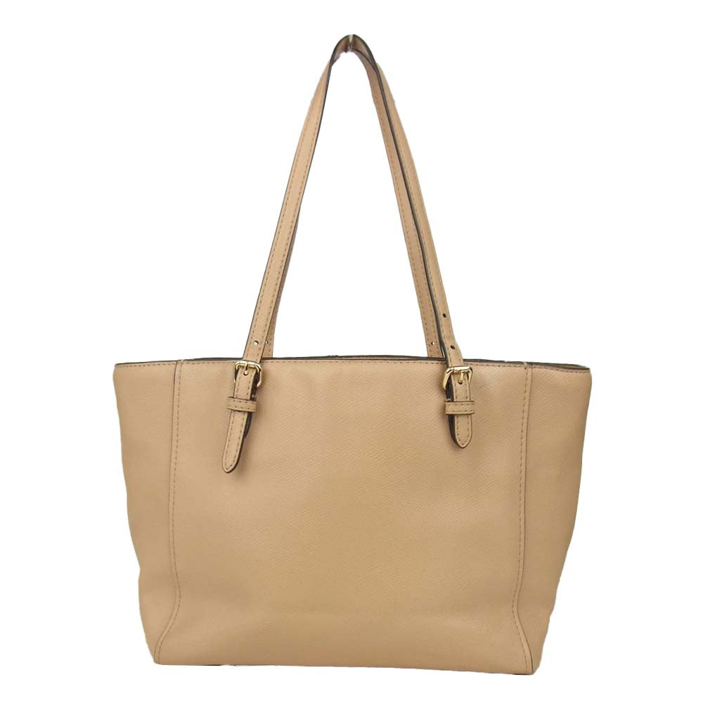 COACH コーチ レザー トートバッグ ベージュ系【中古】