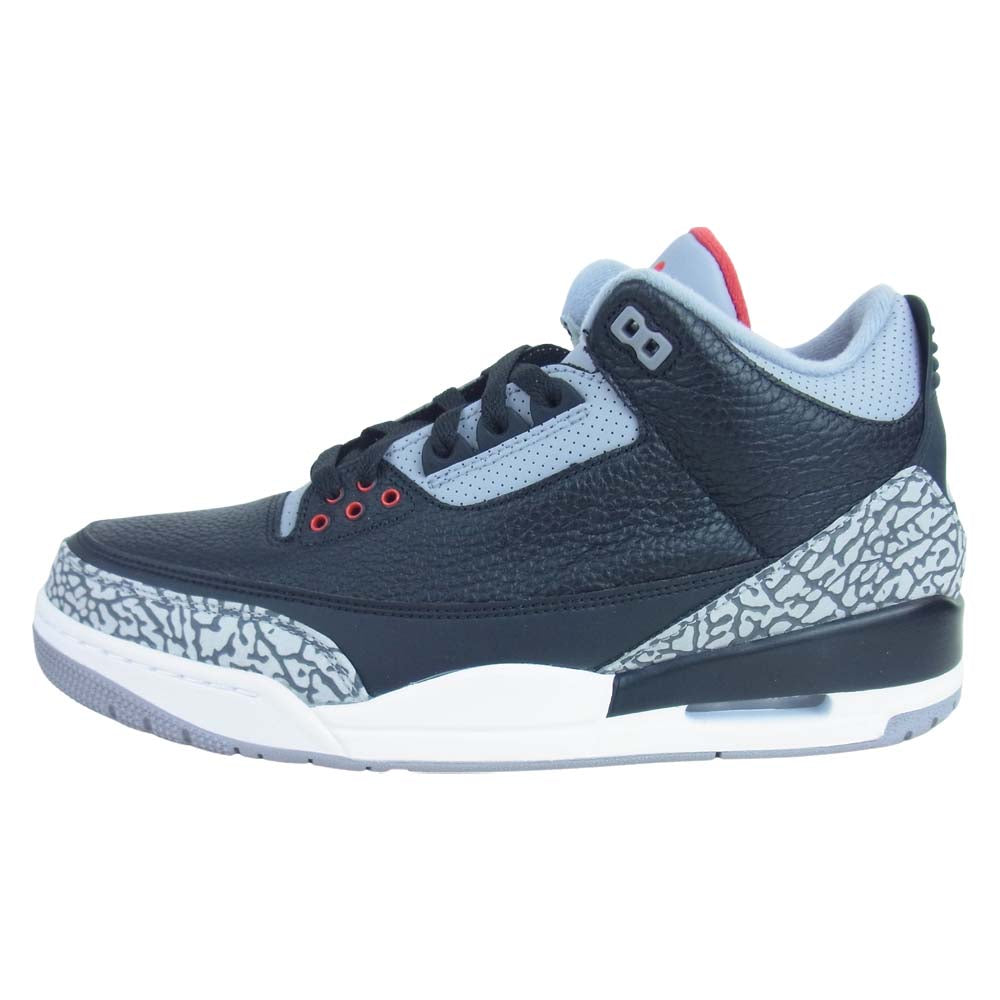 NIKE ナイキ 854262-001 AIR JORDAN 3 OG BLACK CEMENT エアジョーダン スリー ブラックセメント ブラック系 グレー系 29cm【新古品】【未使用】【中古】
