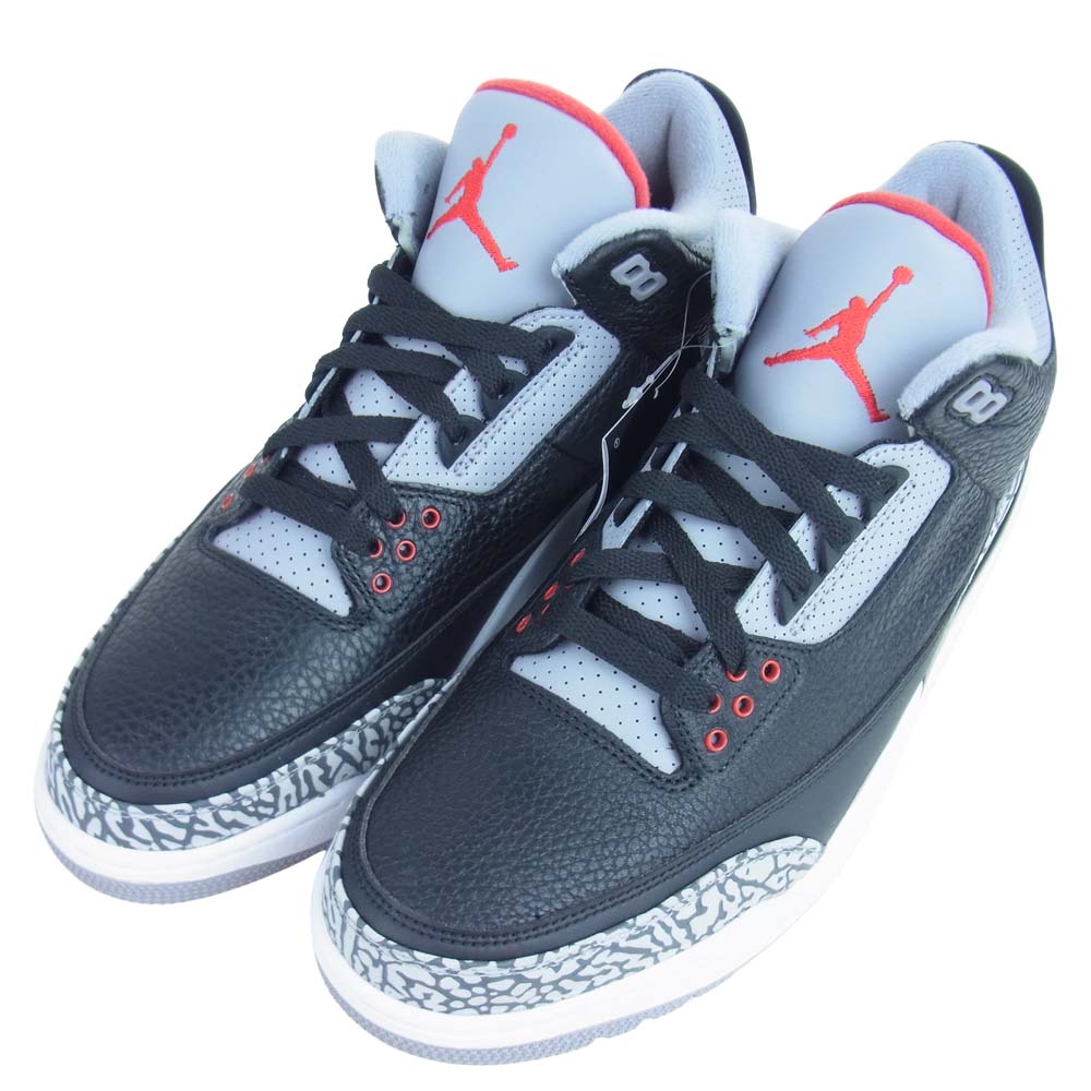 NIKE ナイキ 854262-001 AIR JORDAN 3 OG BLACK CEMENT エアジョーダン スリー ブラックセメント ブラック系 グレー系 29cm【新古品】【未使用】【中古】