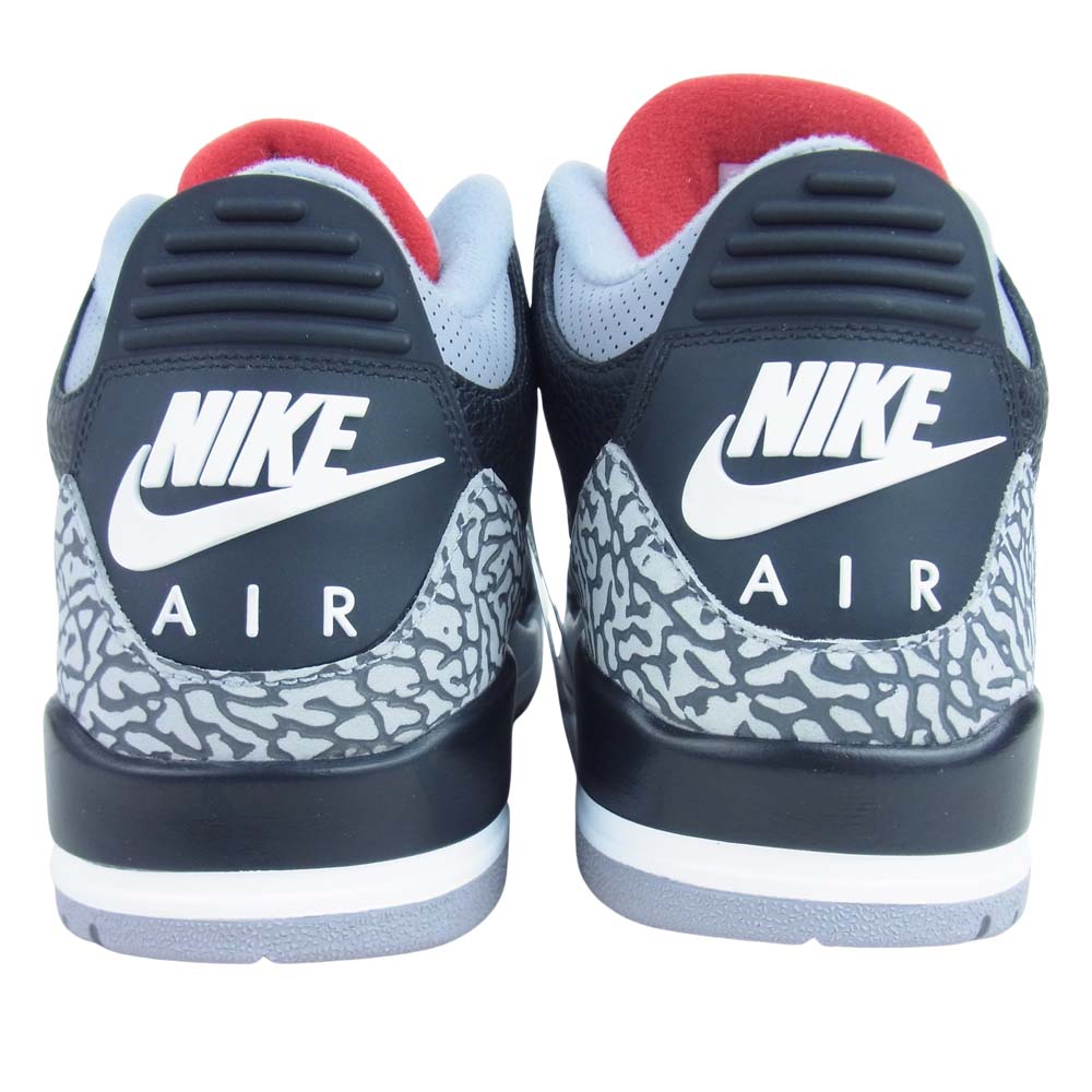 NIKE ナイキ 854262-001 AIR JORDAN 3 OG BLACK CEMENT エアジョーダン スリー ブラックセメント ブラック系 グレー系 29cm【新古品】【未使用】【中古】