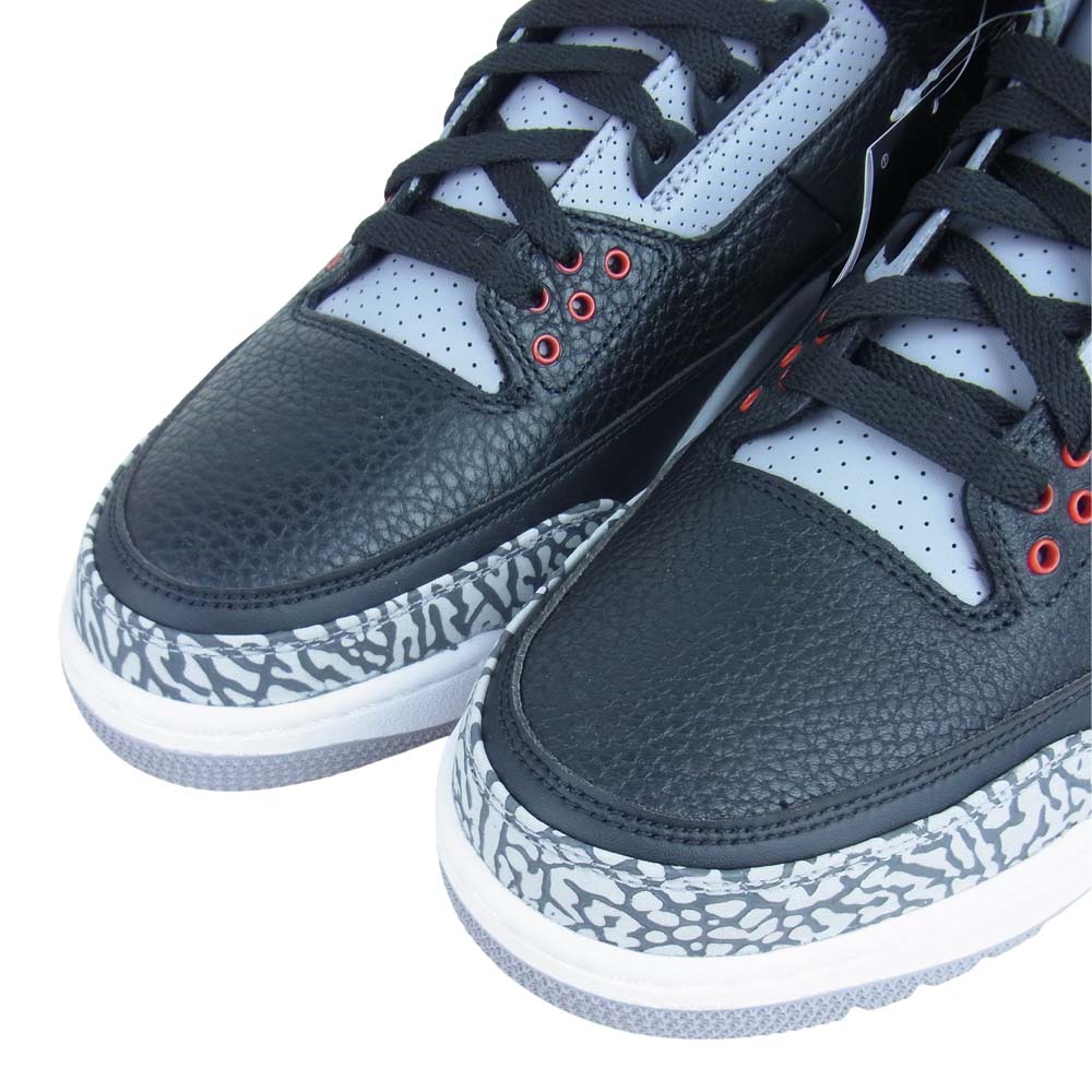 NIKE ナイキ 854262-001 AIR JORDAN 3 OG BLACK CEMENT エアジョーダン スリー ブラックセメント ブラック系 グレー系 29cm【新古品】【未使用】【中古】