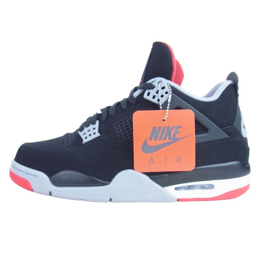 NIKE ナイキ 308497-060 AIR JORDAN 4 BRED 2019 エアジョーダン フォー ブレッド ブラック系 29cm【新古品】【未使用】【中古】