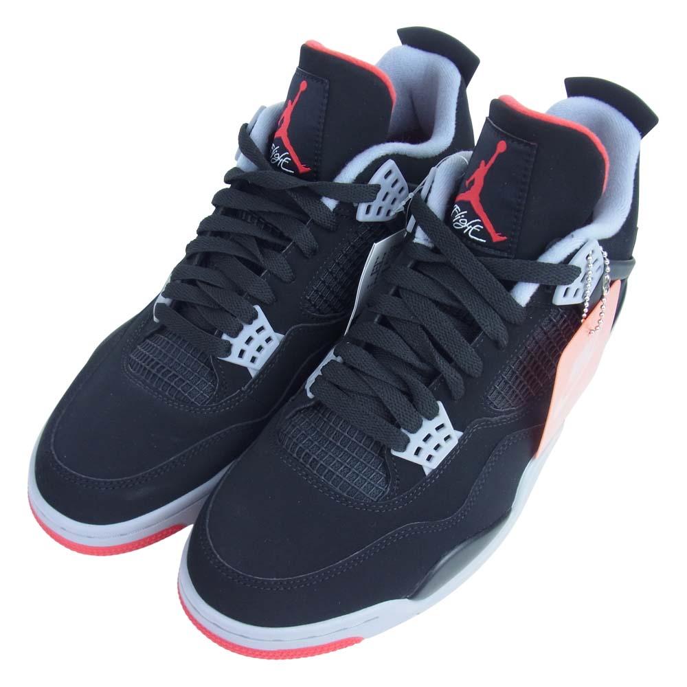 NIKE ナイキ 308497-060 AIR JORDAN 4 BRED 2019 エアジョーダン フォー ブレッド ブラック系 29cm【新古品】【未使用】【中古】
