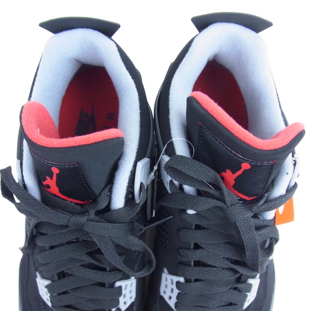 NIKE ナイキ 308497-060 AIR JORDAN 4 BRED 2019 エアジョーダン フォー ブレッド ブラック系 29cm【新古品】【未使用】【中古】
