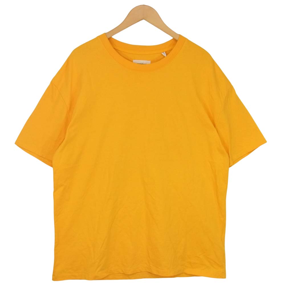 FEAR OF GOD フィアオブゴッド ESSENTIALS エッセンシャルズ バックロゴ 半袖 Tシャツ イエロー系 L【中古】