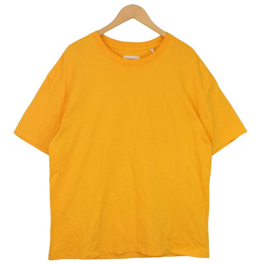 FEAR OF GOD フィアオブゴッド ESSENTIALS エッセンシャルズ バックロゴ 半袖 Tシャツ イエロー系 L【中古】