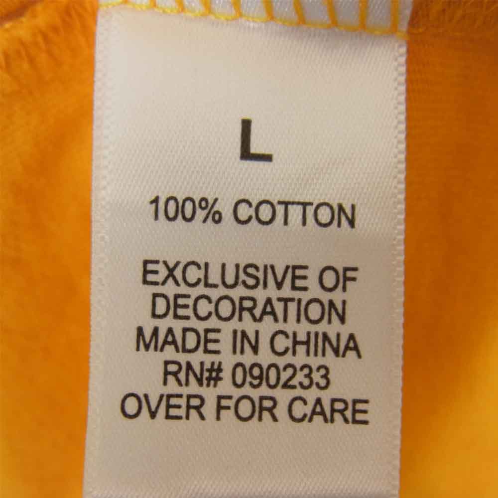 FEAR OF GOD フィアオブゴッド ESSENTIALS エッセンシャルズ バックロゴ 半袖 Tシャツ イエロー系 L【中古】