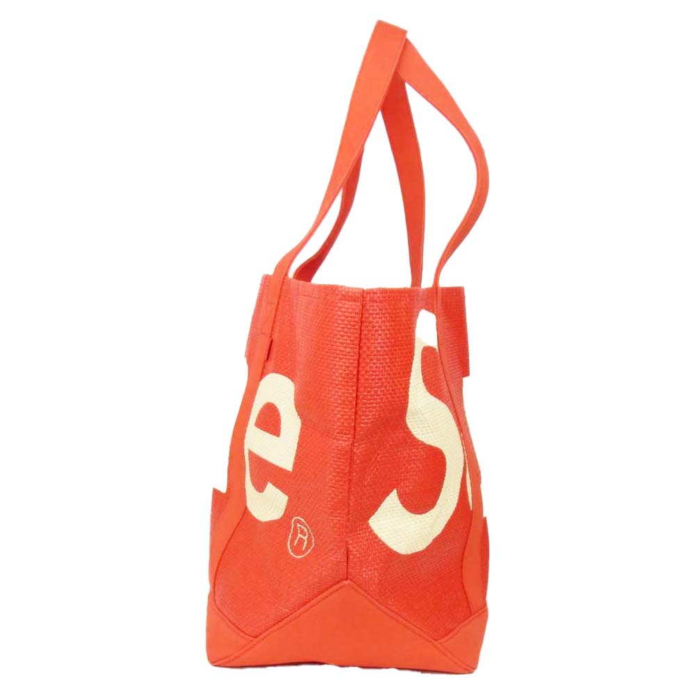 Supreme シュプリーム 20SS Raffia Tote ラフィアトート バッグ  レッド系【中古】