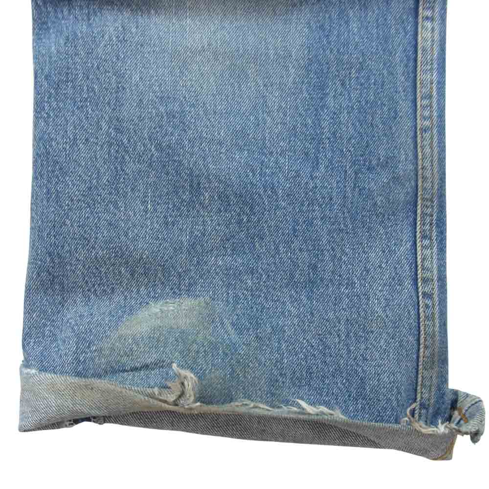 BALENCIAGA バレンシアガ 18SS 536158 ニーホール ブーツカット デニムパンツ インディゴブルー系 32【中古】