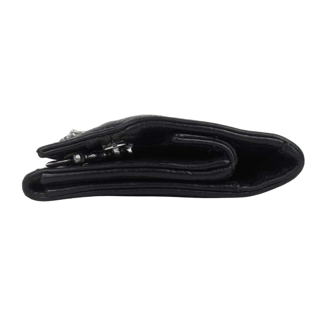 CHROME HEARTS クロムハーツ（原本無） LONG WALLE グリーシー ロング ウォレット ブラック系【中古】