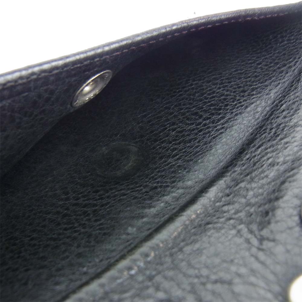 CHROME HEARTS クロムハーツ（原本無） LONG WALLE グリーシー ロング ウォレット ブラック系【中古】