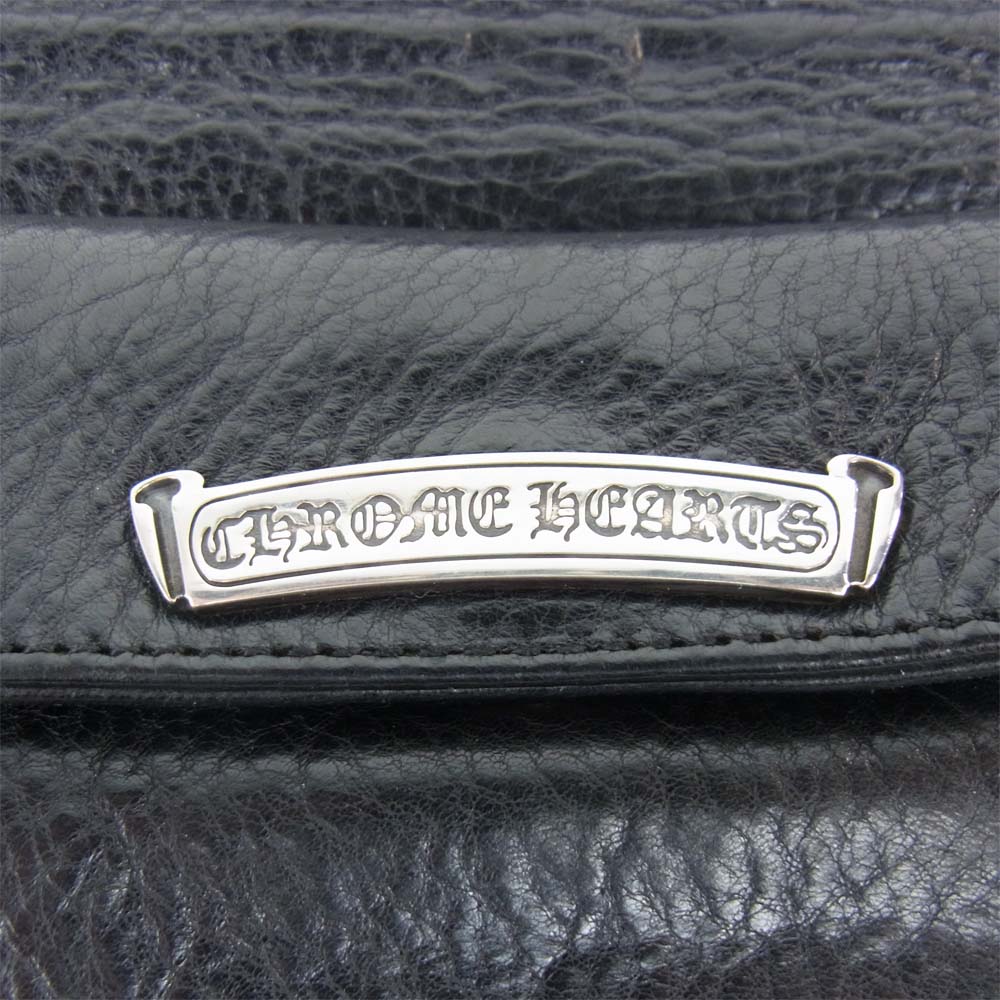 CHROME HEARTS クロムハーツ（原本無） LONG WALLE グリーシー ロング ウォレット ブラック系【中古】