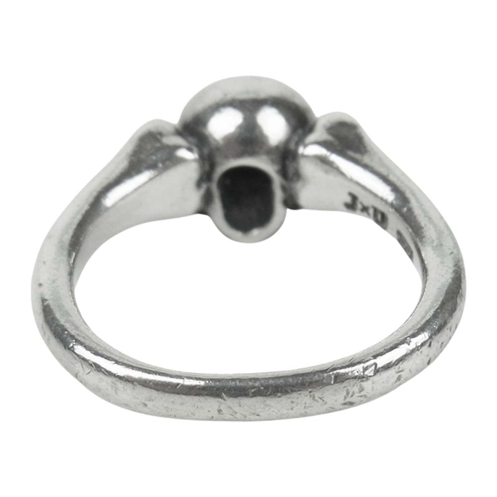 Justin Davis ジャスティンデイビス SRJ540 SECRET SKULL RING シークレット スカル シルバー リング シルバー系 11号【中古】