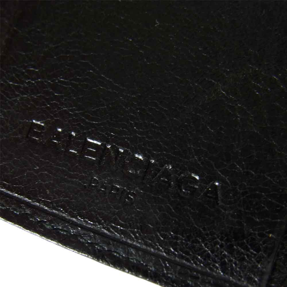 BALENCIAGA バレンシアガ 285377 国内正規品 クラシック コンチネンタル 6連 レザー キーケース ブラック系【中古】