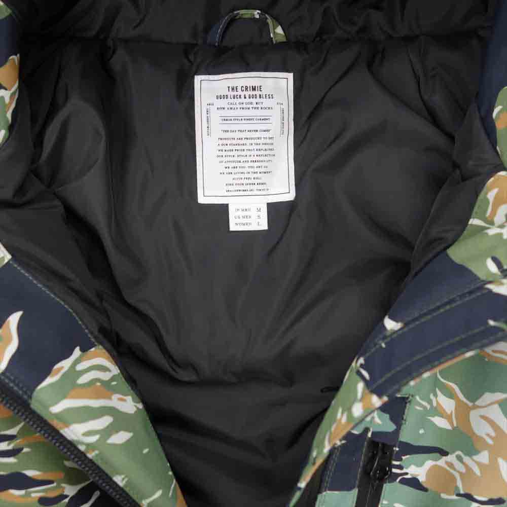 CRIMIE クライミー CR1-02L5-JK10 3LAYER MOUNTAIN PARKA HIGH TECH THINSULATE DOWN JACKET マウンテン パーカ ダウン ジャケット グリーン系 M【中古】