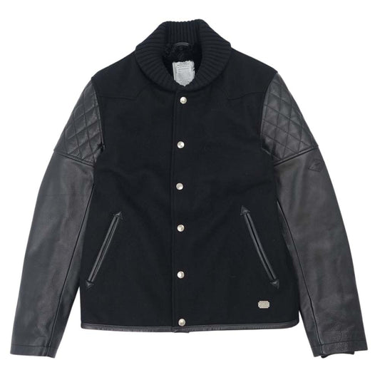CRIMIE クライミー WESTERN AWARD JACKET ウエスタン アワード 袖レザー ジャケット スタジャン ブラック系 M【美品】【中古】