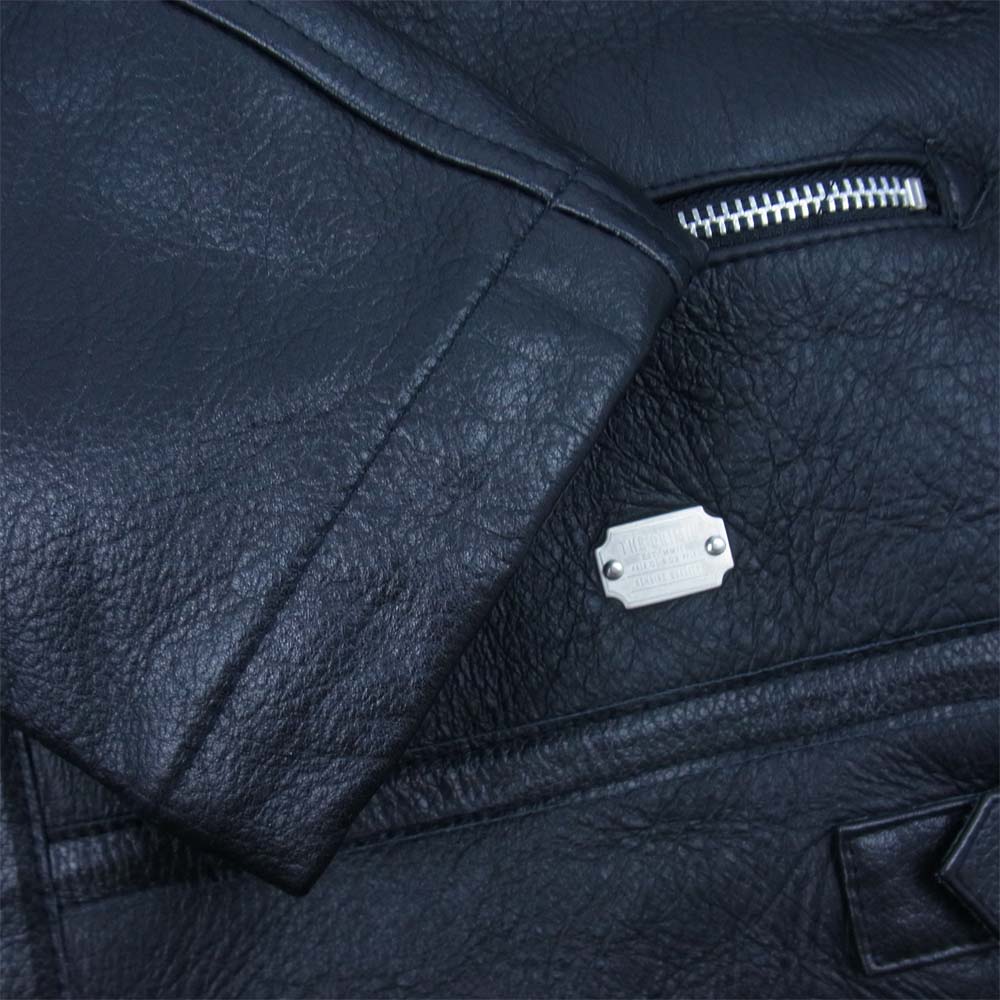 CRIMIE クライミー C1H5-JK01 B3 MOUTON LEATHER JACKET ムートン レザー ジャケット ブラック系 M【中古】