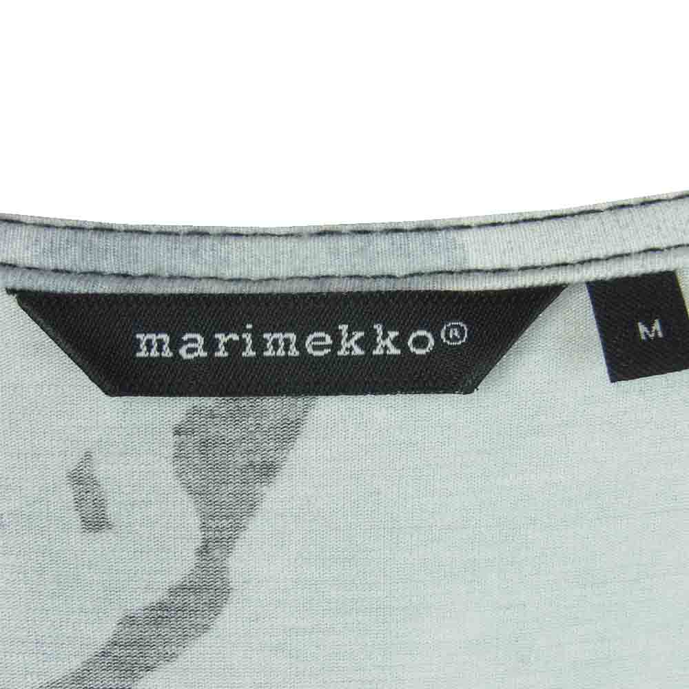 marimekko マリメッコ ウサギ柄 レーヨン ワンピース リトアニア製 ブラック系 M【中古】