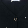 mina perhonen ミナペルホネン na8066 home circle cardigan ホームサークル カーディガン ブラック系 36【中古】