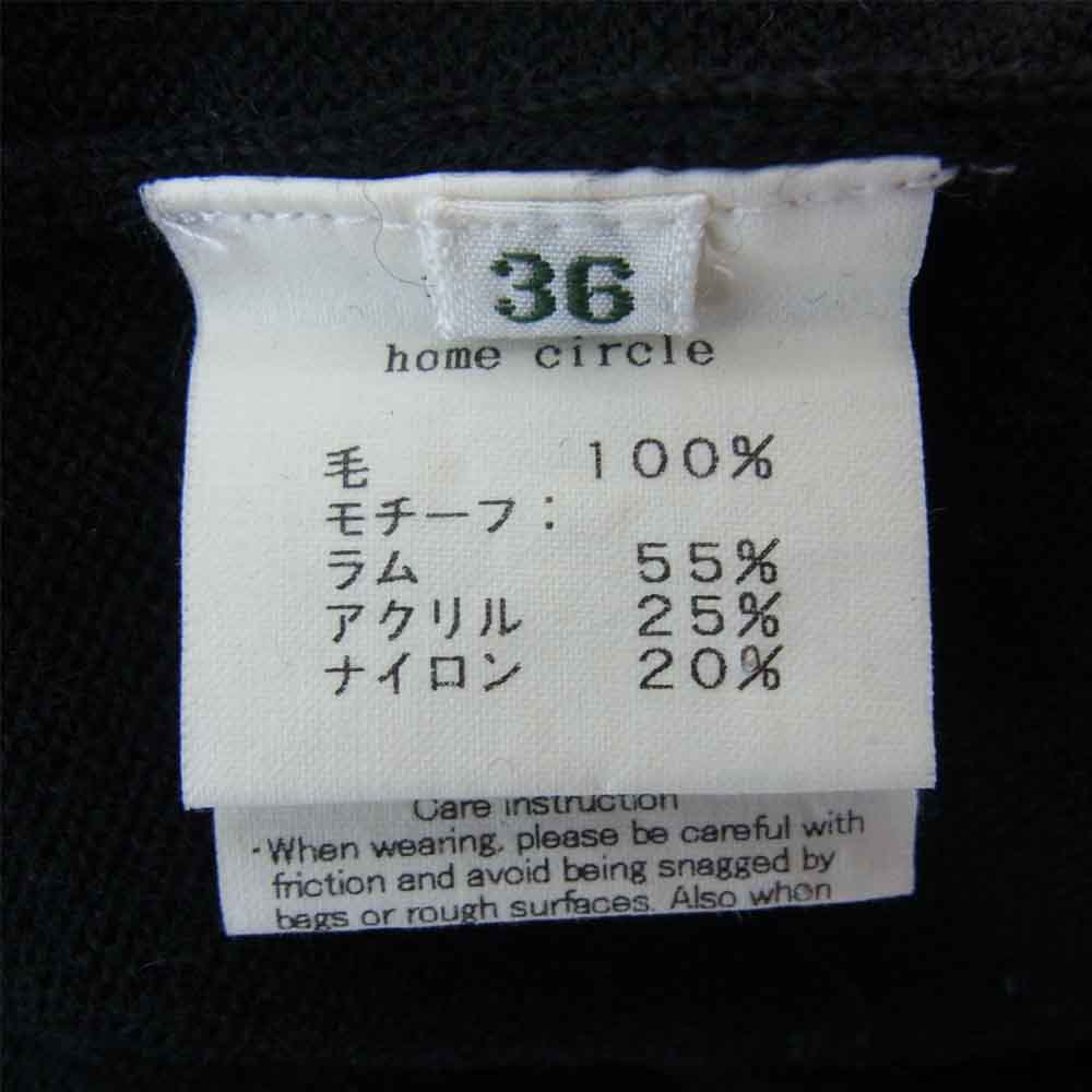 mina perhonen ミナペルホネン na8066 home circle cardigan ホームサークル カーディガン ブラック系 36【中古】