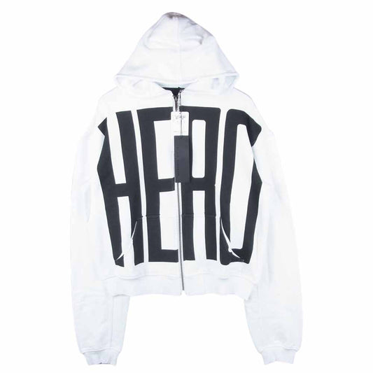 HAIDER ACKERMANN ハイダーアッカーマン 439-84019001 × Ron Herman ロンハーマン 10周年 HERO ジップパーカー ホワイト系 XS【中古】
