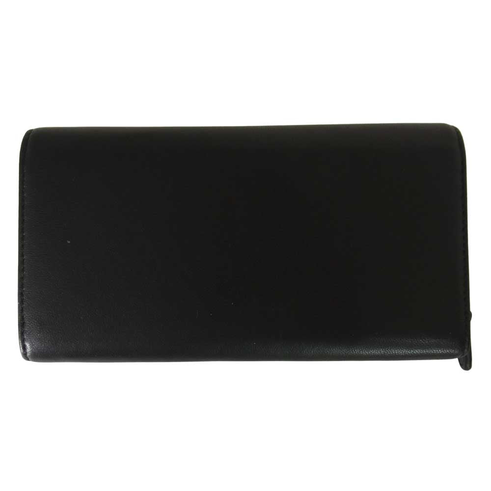 Vivienne Westwood ヴィヴィアンウエストウッド NEW SQUIGGLE WALLET オーブマーク付 レザー 長財布 ブラック系【新古品】【未使用】【中古】