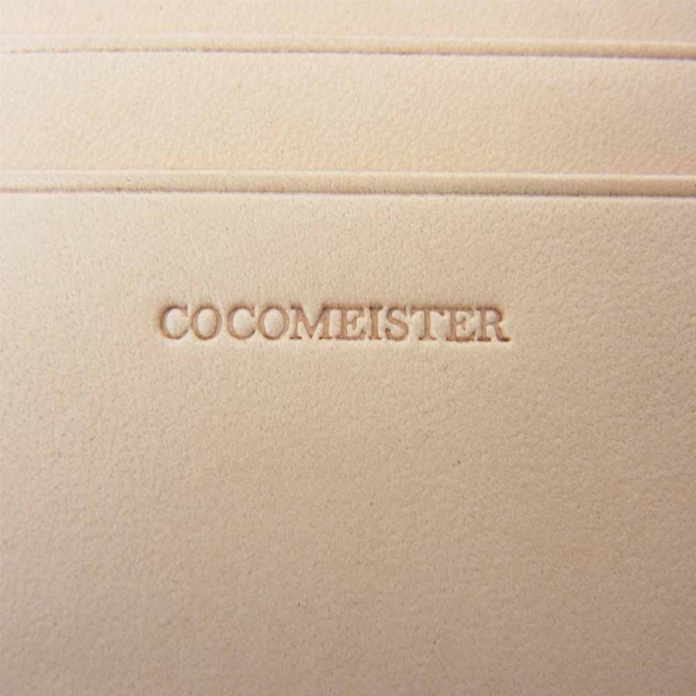 COCOMEISTER ココマイスター 水染めコードバン二つ折り財布 レザー ウォレット ブラック系【極上美品】【中古】