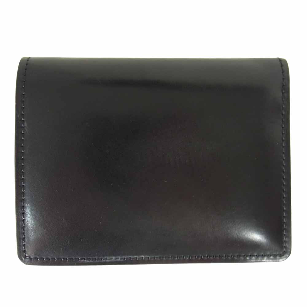 COCOMEISTER ココマイスター SHELLCORDOVAN シェルコードバン オベロン 二つ折り ウォレット ブラック系【中古】