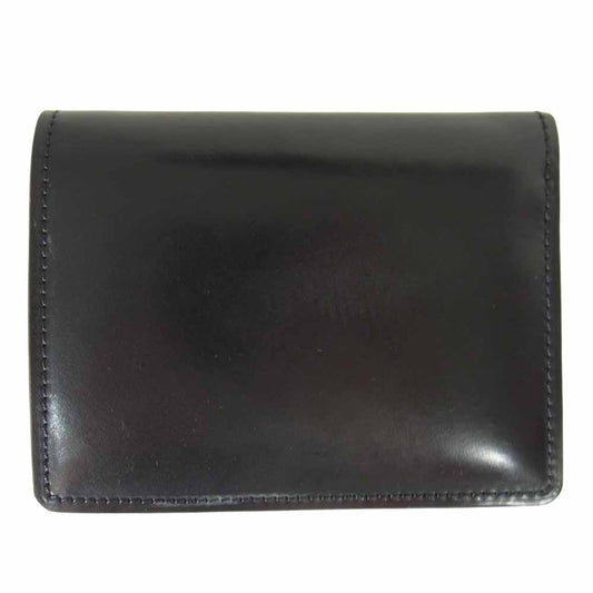 COCOMEISTER ココマイスター SHELLCORDOVAN シェルコードバン オベロン 二つ折り ウォレット ブラック系【中古】