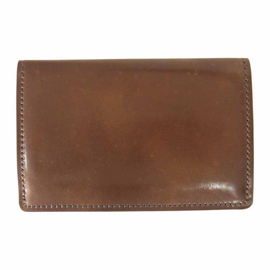 COCOMEISTER ココマイスター SHELLCORDOVAN VOLANTE シェルコードバン ヴァランテ 名刺入れ ブラウン系【中古】