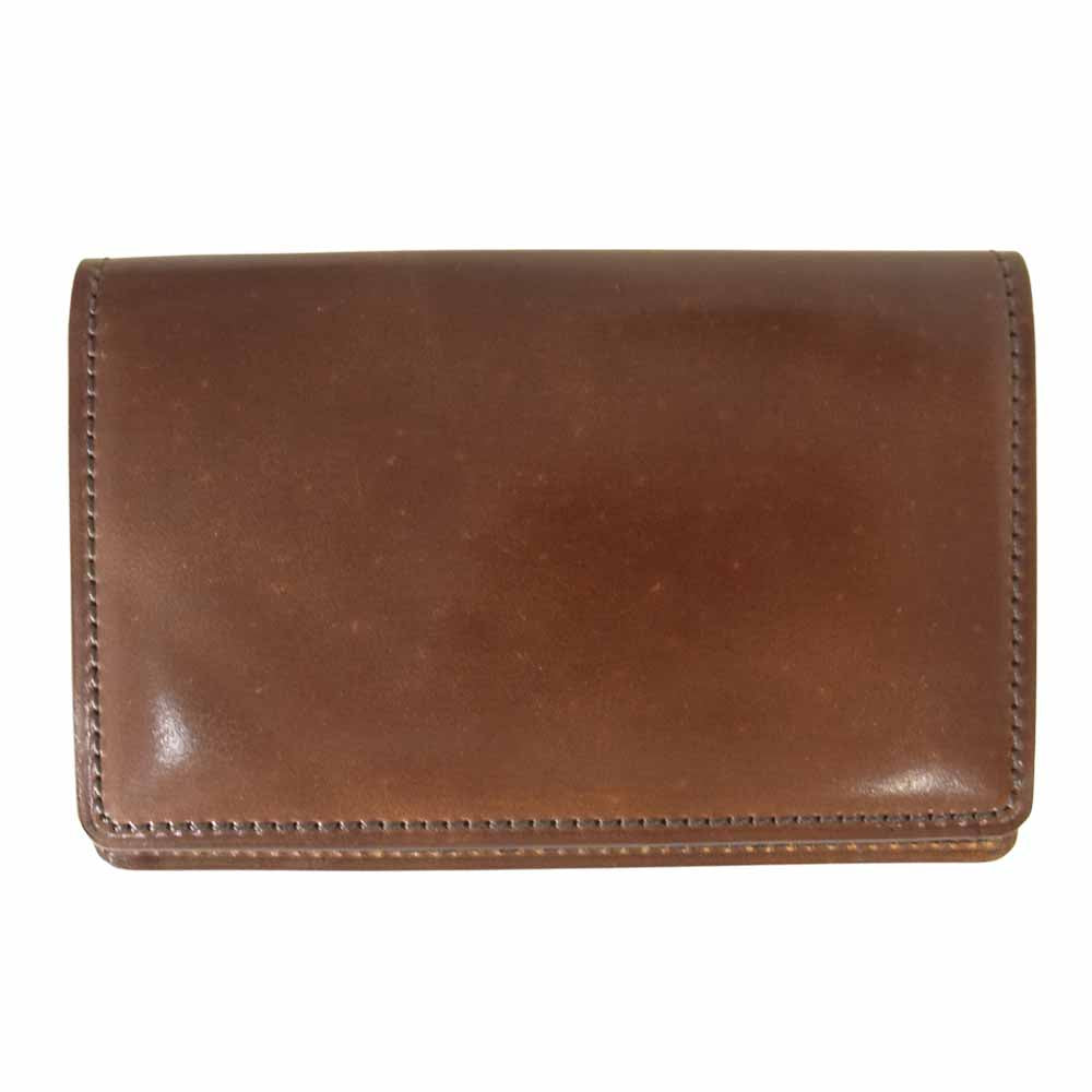 COCOMEISTER ココマイスター SHELLCORDOVAN VOLANTE シェルコードバン ヴァランテ 名刺入れ ブラウン系【中古】
