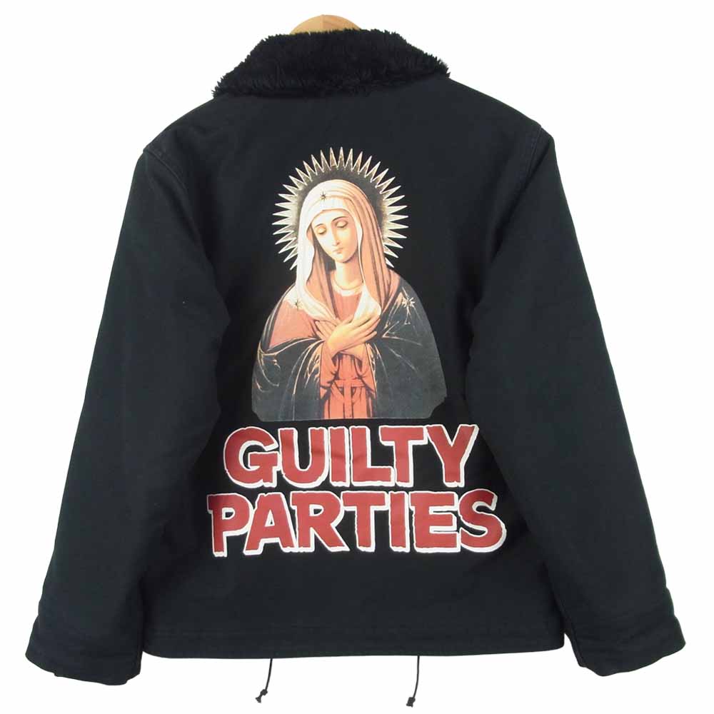 WACKO MARIA ワコマリア 20FW-WMO-ML30 N-1 DECK JACKET TYPE-3 マリア プリント デッキ ジャケット ブラック系 S【中古】
