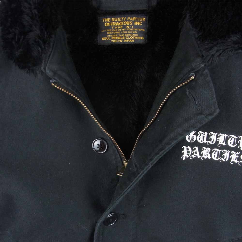 WACKO MARIA ワコマリア 20FW-WMO-ML30 N-1 DECK JACKET TYPE-3 マリア プリント デッキ ジャケット ブラック系 S【中古】