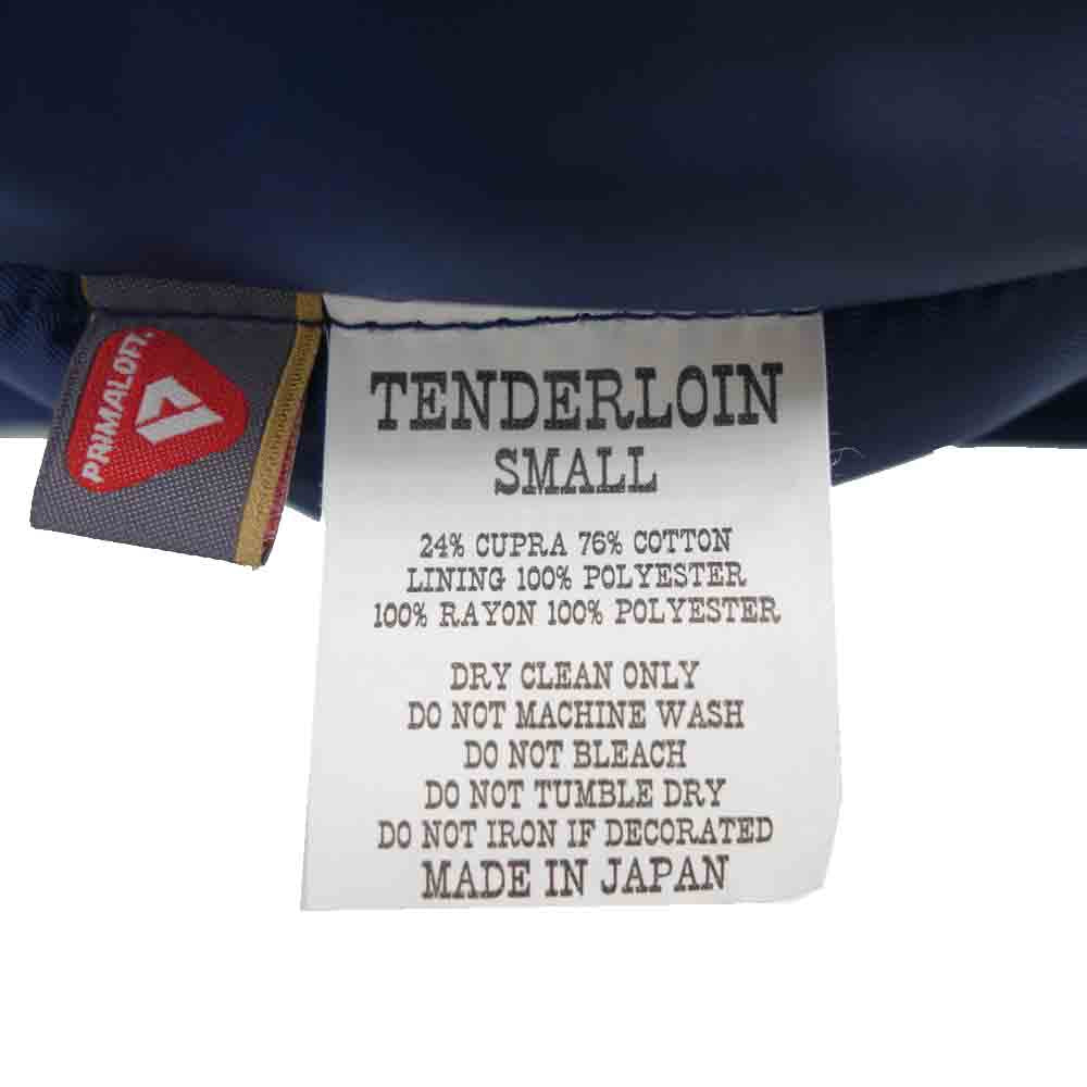 TENDERLOIN テンダーロイン T-3B ネイビー 中綿 フライト ネイビー系 S【美品】【中古】