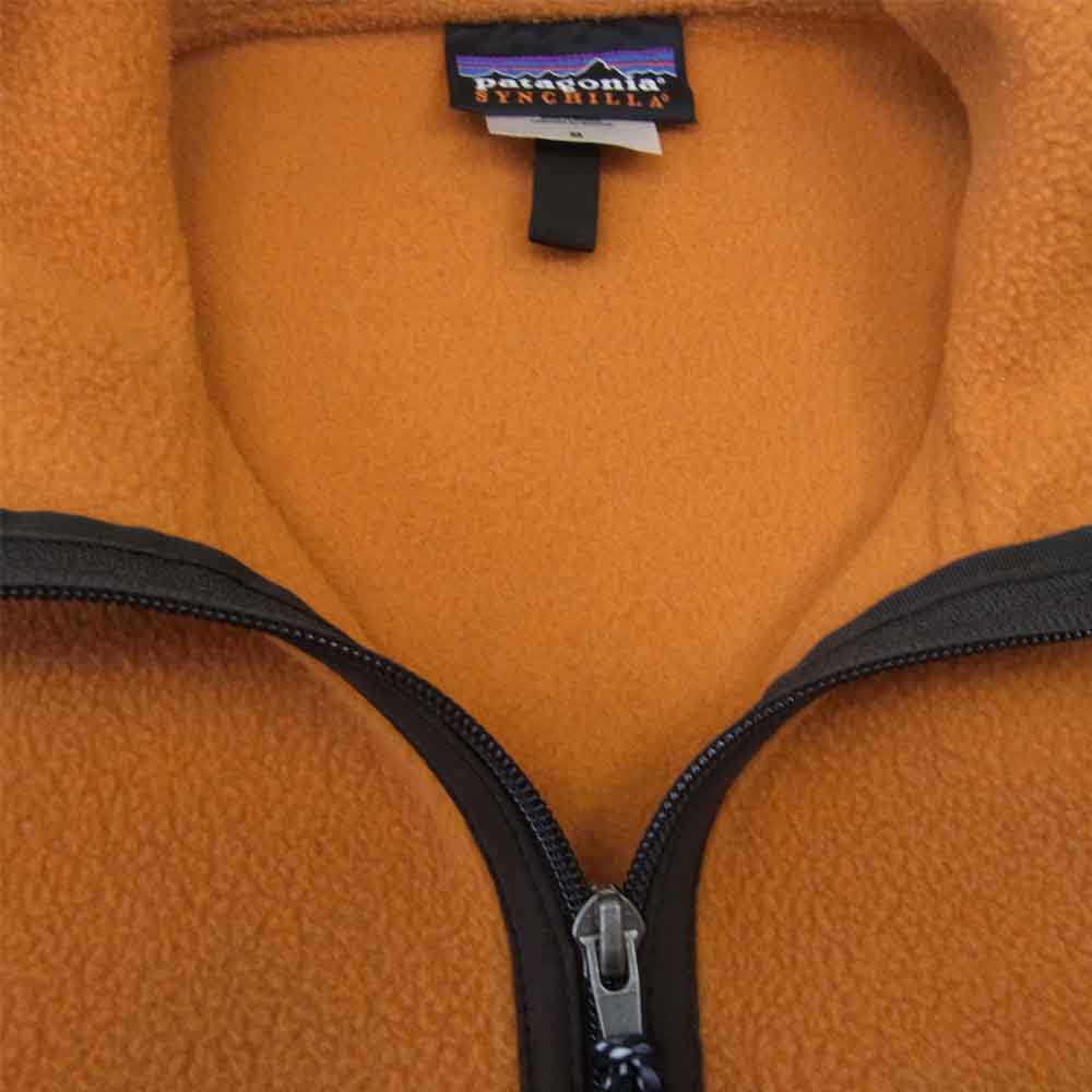 patagonia パタゴニア 25735 SYNCHILLA シンチラ フリース プルオーバー ジャケット オレンジ系 M【中古】