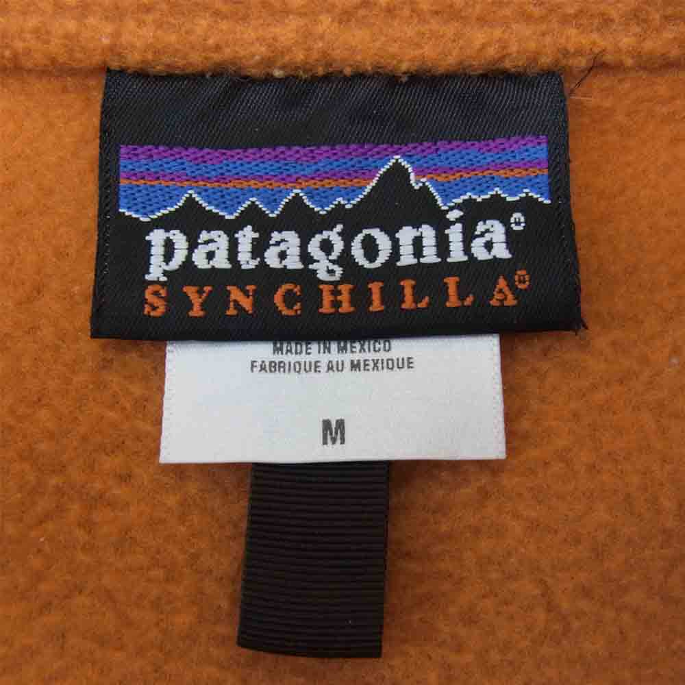 patagonia パタゴニア 25735 SYNCHILLA シンチラ フリース プルオーバー ジャケット オレンジ系 M【中古】