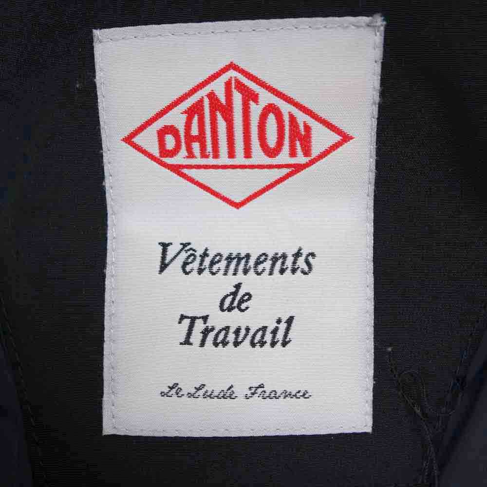 Danton ダントン JD-8535 LAS P/C TUSSAH DOWN JACKET タッサーラクーンファー付 ダウンジャケット ブラック系 40【中古】