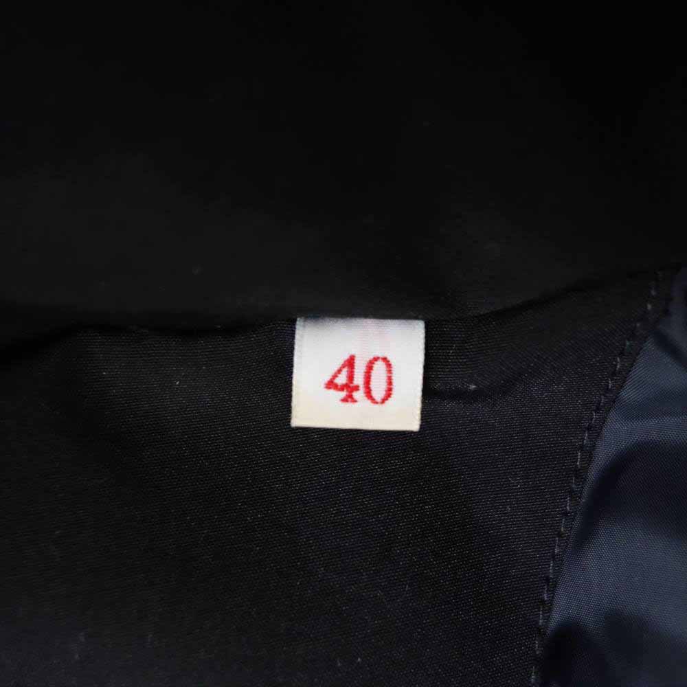 Danton ダントン JD-8535 LAS P/C TUSSAH DOWN JACKET タッサーラクーンファー付 ダウンジャケット ブラック系 40【中古】