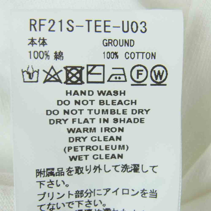 ライオット ファセッタズム RF21S‐TEE-UO3 ロゴ プリント 半袖 Tシャツ ホワイト系【中古】